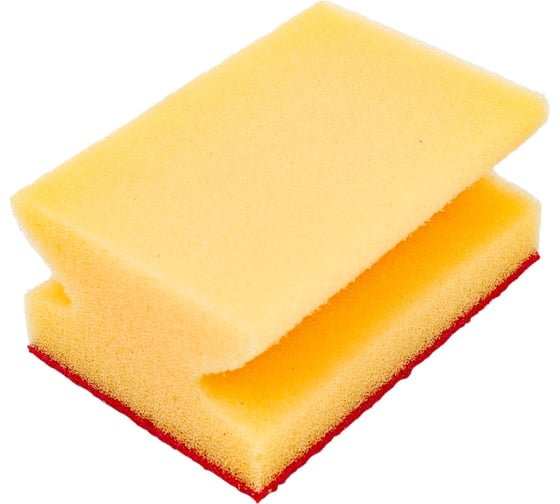 Губка для посуды Fun Clean профильная, с эластомером, 1 шт. 6802