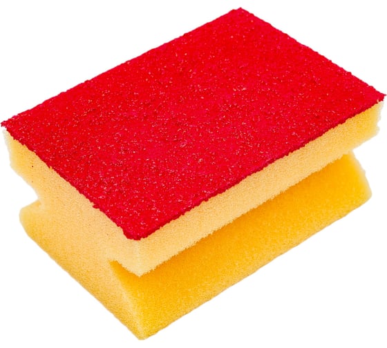 Губка для посуды Fun Clean профильная, с эластомером, 1 шт. 6802