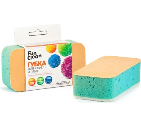 Губка для кафеля и плит Fun Clean 1 шт. 6381