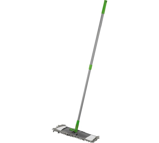 Швабра для пола с насадкой из микрофибры Рыжий кот Mop Click, лапша 310477