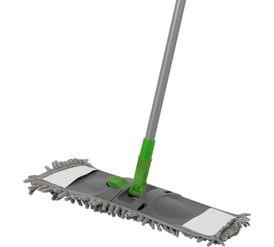 Швабра для пола с насадкой из микрофибры Рыжий кот Mop Click, лапша 310477