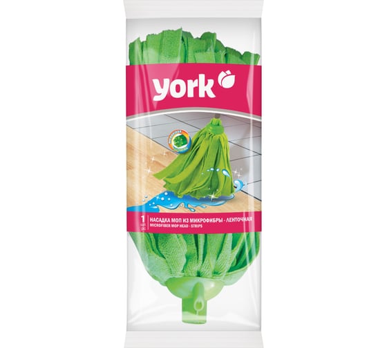 Насадка для уборки YORK из микрофибры, ленточная 077020