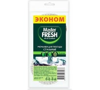 Стальные мочалки для посуды MASTER FRESH Эконом упак 2 шт 218356