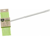 Телескопическая швабра для пола MASTER FRESH Эко насадка 43x13 см, микрофибра, короткий ворс 226583