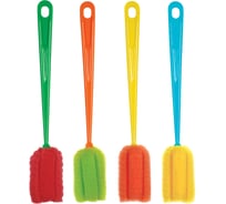 Ершик с губкой для мытья бутылочек ПОМА 1 шт. 4717