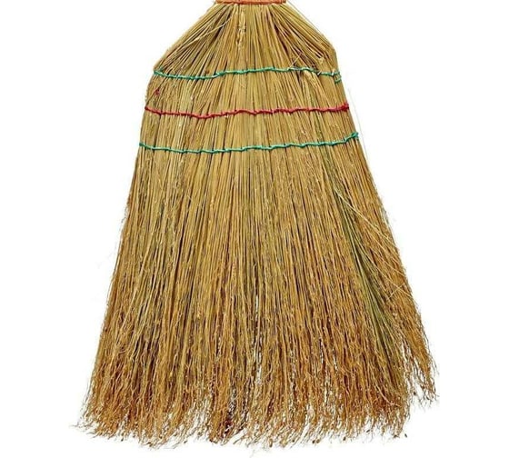 Веник ООО Комус Люкс сорго, 3-х прошивной, 19-23x81 см 554354