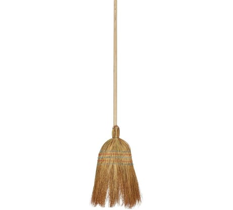 Веерная метла ООО Комус сорго, с черенком, ширина рабочей части 22 см 982660