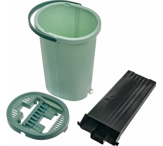Швабра с вертикальным отжимом BRADEX с ведром 20x35x24 см, пластик, бирюзовый TD 0755