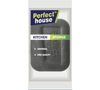 Губка Perfect House Kitchen sponge овал, черная 32198