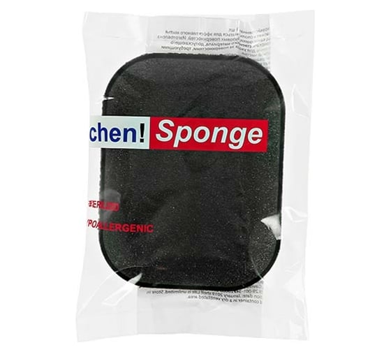 Губка Perfect House Kitchen sponge овал, черная 32198