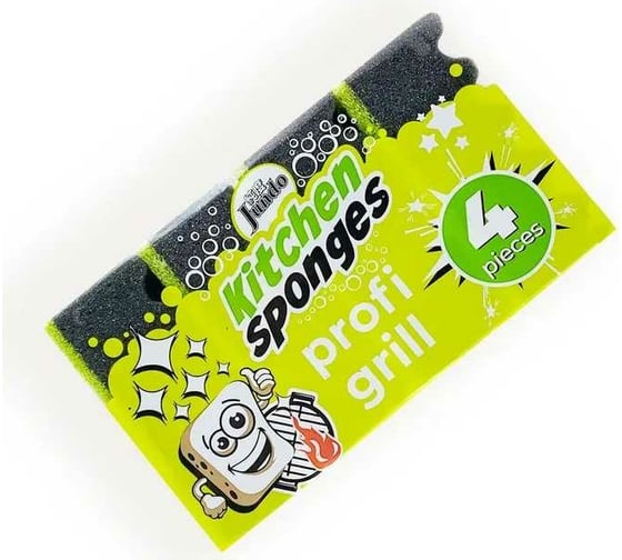 Губка для мытья посуды Jundo Dish Sponges Profi Grill 4 штуки 4903720021521 1