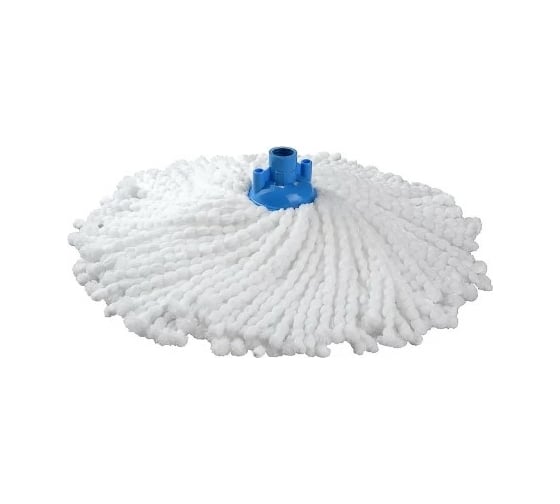 Насадка - МОП (MOP) для швабры PROFF PLASTIK МЕГА 200 г веревочная, белая, микрофибра УИ-2601213