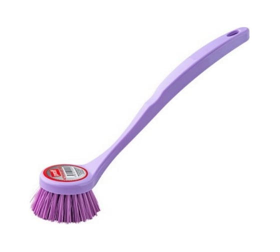 Кухонная щетка для посуды PROFF PLASTIK фиолетовая, пластиковая ТК-2601505