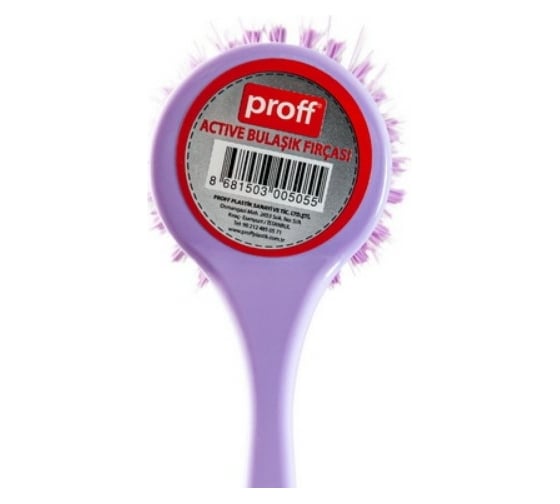 Кухонная щетка для посуды PROFF PLASTIK фиолетовая, пластиковая ТК-2601505