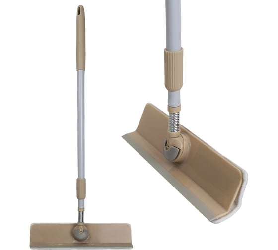 Окномойка Умничка Флеттер с поворотной насадкой 27см, микрофибра 28х8 см, телескопическая ручка 100 см (24) KD-C210 1