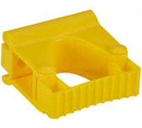 Гигиеничное настенное крепление и зажим Vikan 83 мм, желтый цвет 10136