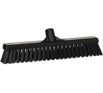 Щетка для подметания Vikan с комбинированным ворсом, 410 мм, мягкий и жесткий ворс, черный 31749
