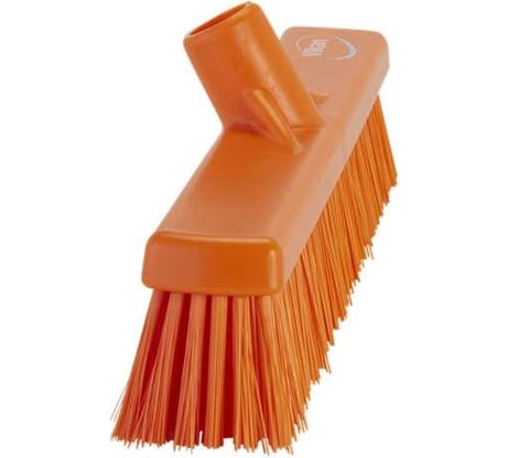 Щетка для подметания Vikan с комбинированным ворсом, 410 мм, мягкий и жесткий ворс, оранжевый 31747