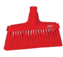 Щетка для подметания Vikan мягкая, 260 мм, мягкий и жесткий ворс, красный 31044