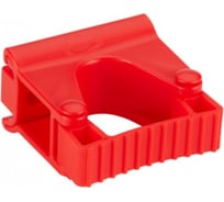 Гигиеничное настенное крепление и зажим Vikan 83 мм, красный цвет 10134