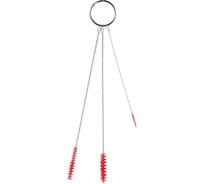 Набор щеток Vikan в количестве 3-х штук, диаметром 2, 5, 6 мм, мягкий ворс, красный цвет 53624