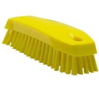 Ручная скребковая щетка Vikan 165 мм, средний ворс, желтый 35876