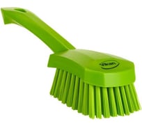 Щетка для мытья Vikan с короткой ручкой, 270 мм, жесткий ворс, лаймовый 419277