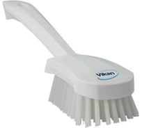 Щетка для мытья Vikan с короткой ручкой, 270 мм, жесткий ворс, белый 41925