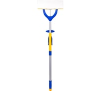 Швабра-бабочка OfficeClean professional складыв., мет. телеск. ручка, насадка микрофибра/спонж, 26см 266776
