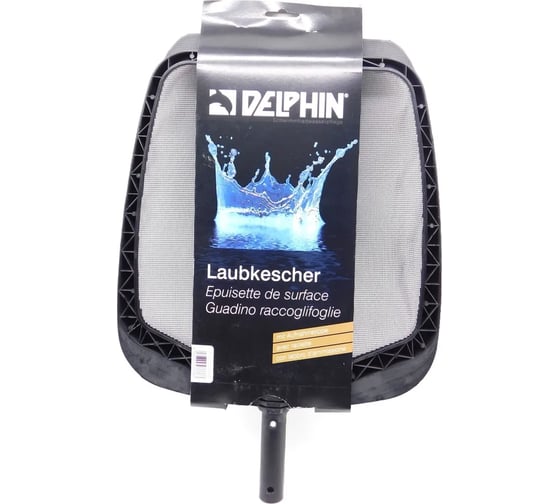 Сачок плоский поверхностный усиленный DELPHIN цвет черный 2500042DP