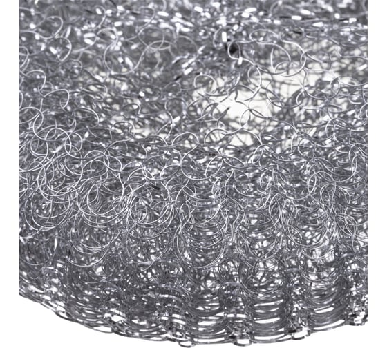 Губка для мытья посуды Luscan металл, 110x110x40 мм, 40 г 978724