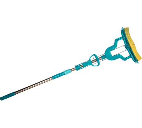 Отжимная швабра Elfe 130 см, губка PVA 26х5х4,5 см, рукоятка телескоп., нерж ТМ 93503