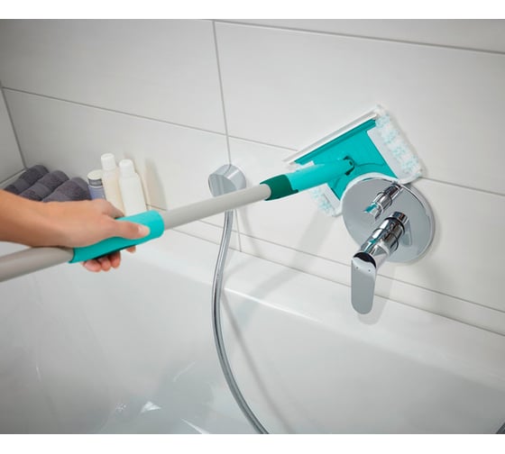 Универсальная швабра с телескопической ручкой Leifheit Bath cleaner micro duo 41700