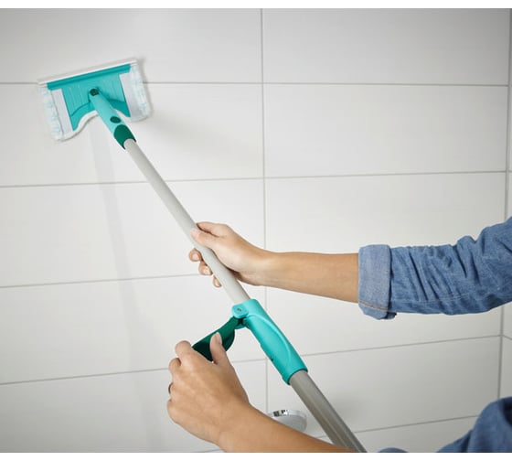 Универсальная швабра с телескопической ручкой Leifheit Bath cleaner micro duo 41700
