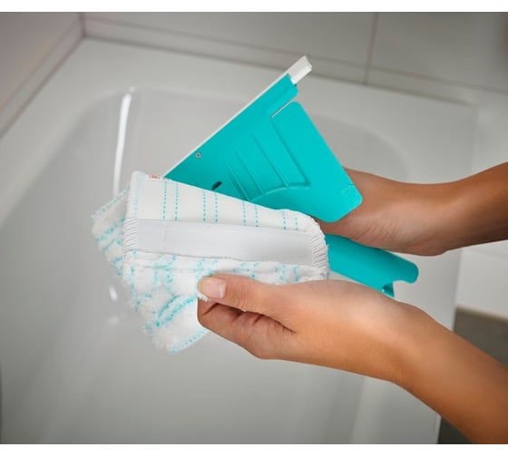 Универсальная швабра с телескопической ручкой Leifheit Bath cleaner micro duo 41700