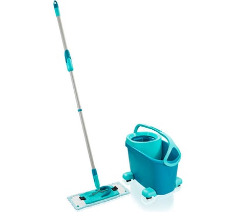 Комплект: Швабра + ведро на колесах, с механизмом отжима Leifheit CLEAN TWIST M Ergo mobile 52121