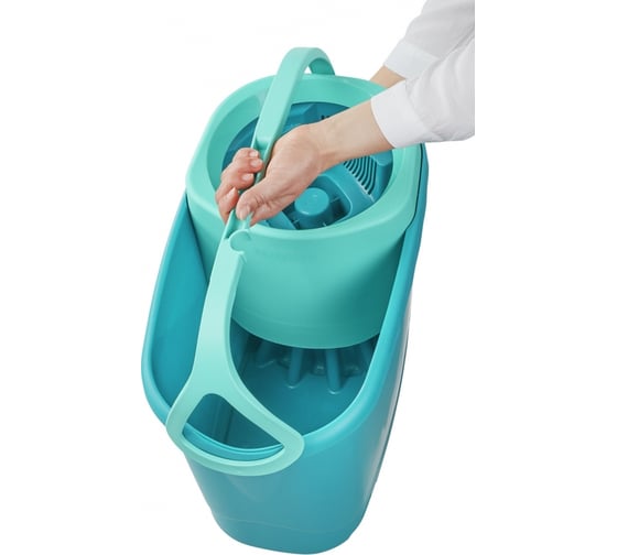 Комплект: Швабра + ведро, с механизмом отжима Leifheit CLEAN TWIST M Ergo 52120