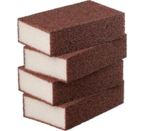 Абразивная губка для мытья посуды BIRD HOUSE набор 4 шт. 50184