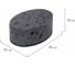 Губки для посуды LAIMA oval black 95x65x35 мм, комплект 6 шт., крупнопористый поролон/абразив 608649 10