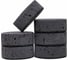 Губки для посуды LAIMA oval black 95x65x35 мм, комплект 6 шт., крупнопористый поролон/абразив 608649 4