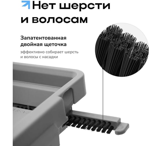 Швабра с отжимом и ведром premium м (10 л) Zetter белое, 2 насадки HOME202105-3-white
