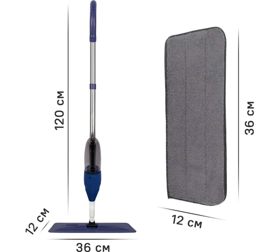 Швабра с распылителем spray mop blue Ridberg 1210625