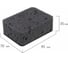 Губки для посуды LAIMA Square Black 98x66x30 мм, комплект 10 шт., крупнопористый поролон/абразив 608648 5