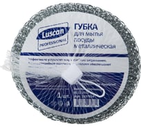 Губка-мочалка для мытья посуды Luscan Professional металл, 110x110x45 мм, 60 г, 1 шт 1637854