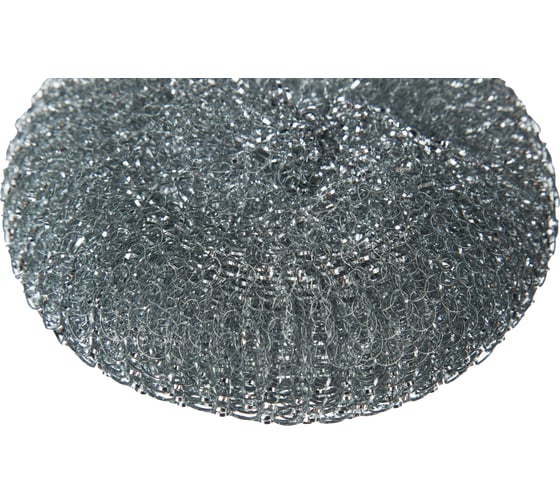 Губка-мочалка для мытья посуды Luscan Professional металл, 110x110x45 мм, 60 г, 1 шт 1637854