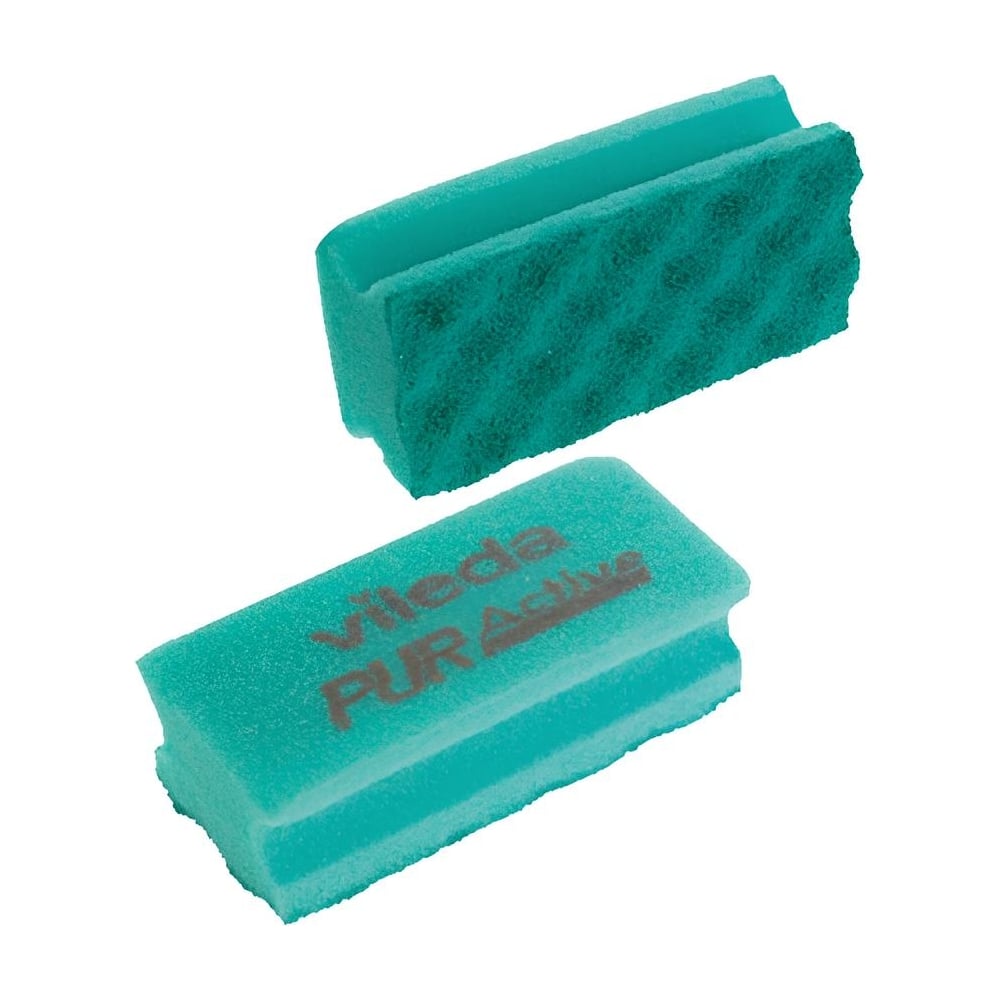 Губка Vileda Professional ПурАктив, 6.3x14 см, зеленый, арт. 123115 ...