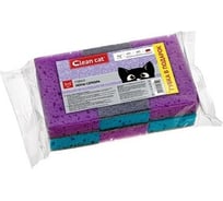 Губки EUROHOUSE CleanCat-Ионы серебра 6 шт. ГПИ355