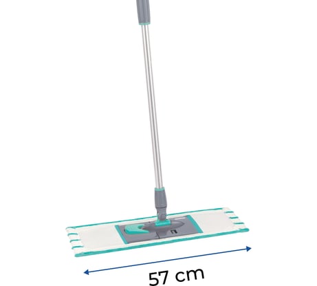 Швабра для влажной уборки пола Hausmann Profi Home Professional с телескопической ручкой 82-160см, платформа 52x12см HM-1760A