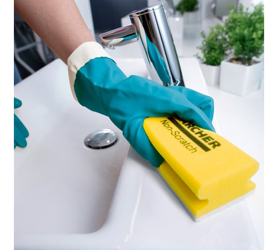 Губки для деликатных поверхностей Karcher желтая, 15x7 см 3.346-266.0
