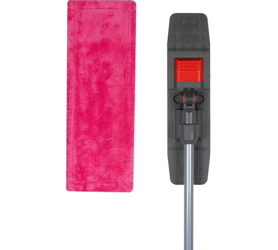 Швабра с плоским мопом NV 40 см, красный NV-MOP400R
